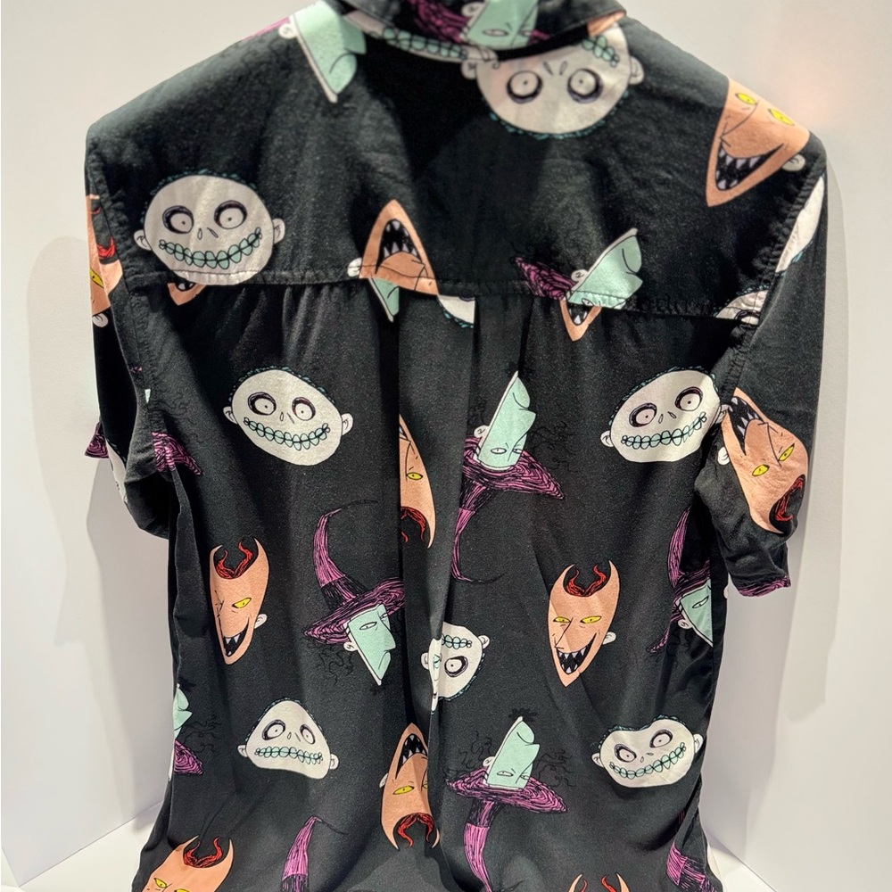 Nightmare Before Christmas Button-Down Shirt Hall… - image 2